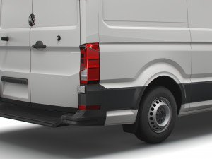 volkswagen crafter mwb startline uk-spec 2020 Model 3D