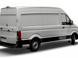 volkswagen crafter mwb startline uk-spec 2020 Model 3D