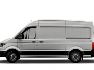 volkswagen crafter mwb startline uk-spec 2020 Model 3D