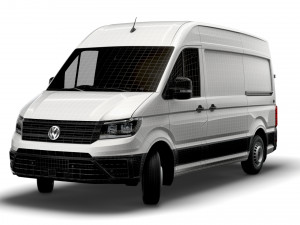 volkswagen crafter mwb startline uk-spec 2020 Model 3D