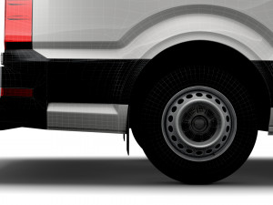 volkswagen crafter mwb startline uk-spec 2020 Model 3D