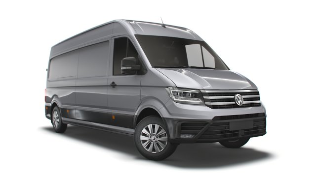 volkswagen crafter lwb startline uk-spec 2020 3D Model .c4d .max .obj .3ds .fbx .stl .blend 