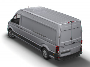 volkswagen crafter lwb startline uk-spec 2020 3D Model