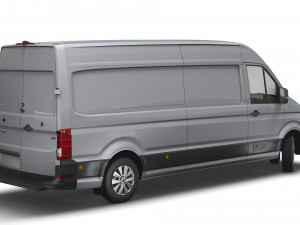 volkswagen crafter lwb trendline uk-spec 2020 3Dモデル