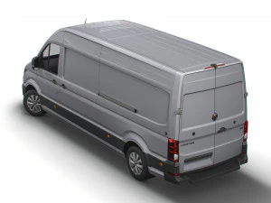 volkswagen crafter lwb trendline uk-spec 2020 3D Model