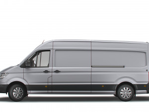 volkswagen crafter lwb trendline uk-spec 2020 Modello 3D