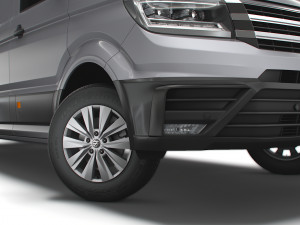 volkswagen crafter lwb trendline uk-spec 2020 Modello 3D