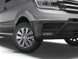 volkswagen crafter lwb trendline uk-spec 2020 3D Model