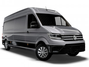 volkswagen crafter lwb trendline uk-spec 2020 Modello 3D