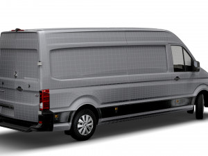 volkswagen crafter lwb trendline uk-spec 2020 Modello 3D