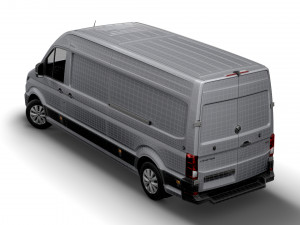 volkswagen crafter lwb trendline uk-spec 2020 Modello 3D