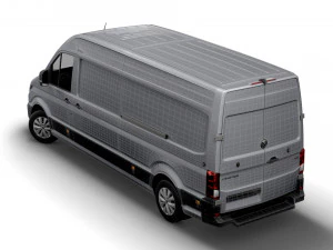 volkswagen crafter lwb trendline uk-spec 2020 3D Model