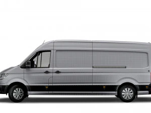 volkswagen crafter lwb trendline uk-spec 2020 3D Model