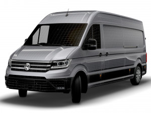 volkswagen crafter lwb trendline uk-spec 2020 Modello 3D