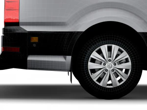volkswagen crafter lwb trendline uk-spec 2020 3D Model