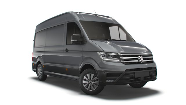 volkswagen crafter mwb trendline uk-spec 2020 Model 3D .c4d .max .obj .3ds .fbx .stl .blend 