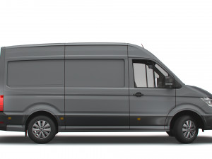 volkswagen crafter mwb trendline uk-spec 2020 Model 3D