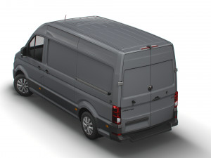 volkswagen crafter mwb trendline uk-spec 2020 Model 3D