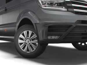 volkswagen crafter mwb trendline uk-spec 2020 Model 3D