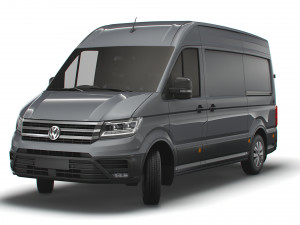 volkswagen crafter mwb trendline uk-spec 2020 Model 3D