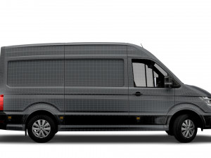 volkswagen crafter mwb trendline uk-spec 2020 Model 3D