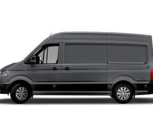 volkswagen crafter mwb trendline uk-spec 2020 Model 3D