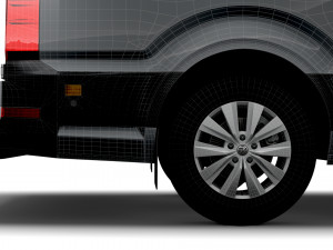 volkswagen crafter mwb trendline uk-spec 2020 Model 3D