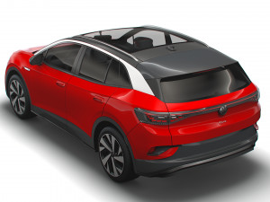 volkswagen id4 1st 2021 3D Model
