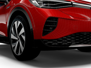 volkswagen id4 1st 2021 3D Model