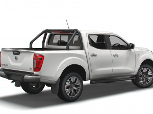 nissan navara tekna doublecab uk-spec 2020 Modelo 3D