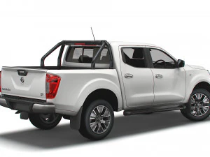 nissan navara tekna doublecab uk-spec 2020 3D Model