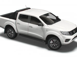 nissan navara tekna doublecab uk-spec 2020 3D Model