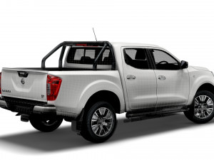 nissan navara tekna doublecab uk-spec 2020 Modelo 3D