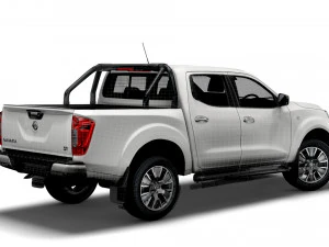 nissan navara tekna doublecab uk-spec 2020 3D Model