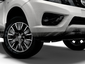 nissan navara tekna doublecab uk-spec 2020 Modelo 3D