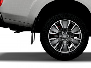 nissan navara tekna doublecab uk-spec 2020 Modelo 3D