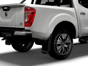 nissan navara tekna doublecab uk-spec 2020 3D Model