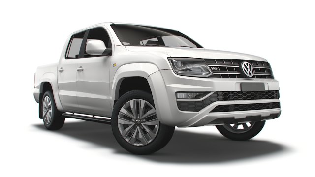 volkswagen amarok highline doublecab uk-spec 2020 3D Модель .c4d .max .obj .3ds .fbx .stl .blend 