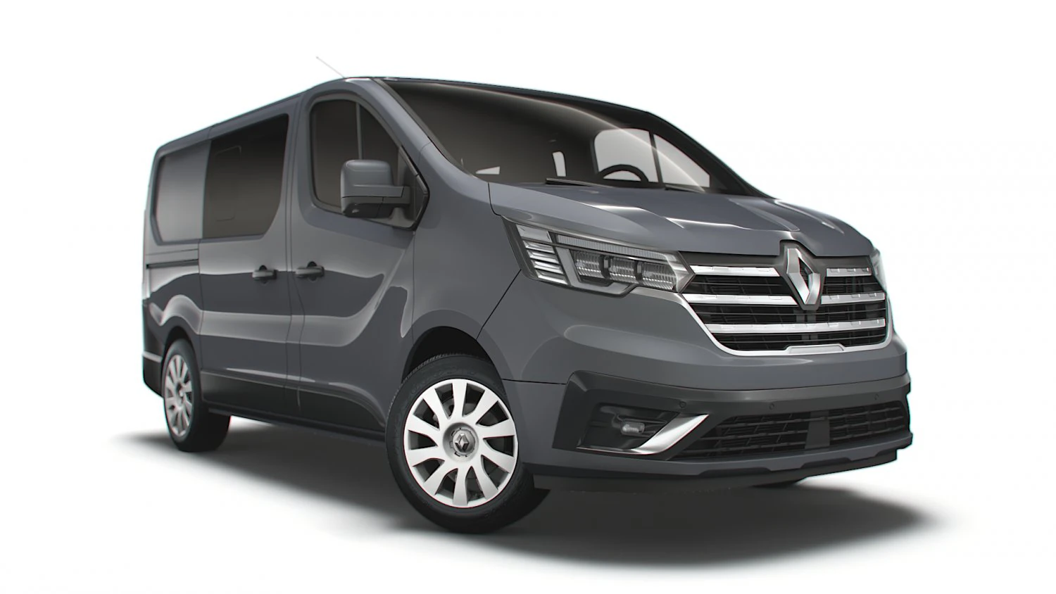 renault trafic combi 2021 3D Model .c4d .max .obj .3ds .fbx .stl .blend
