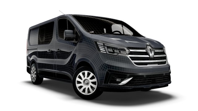 renault trafic combi 2021 3D in 3DExport
