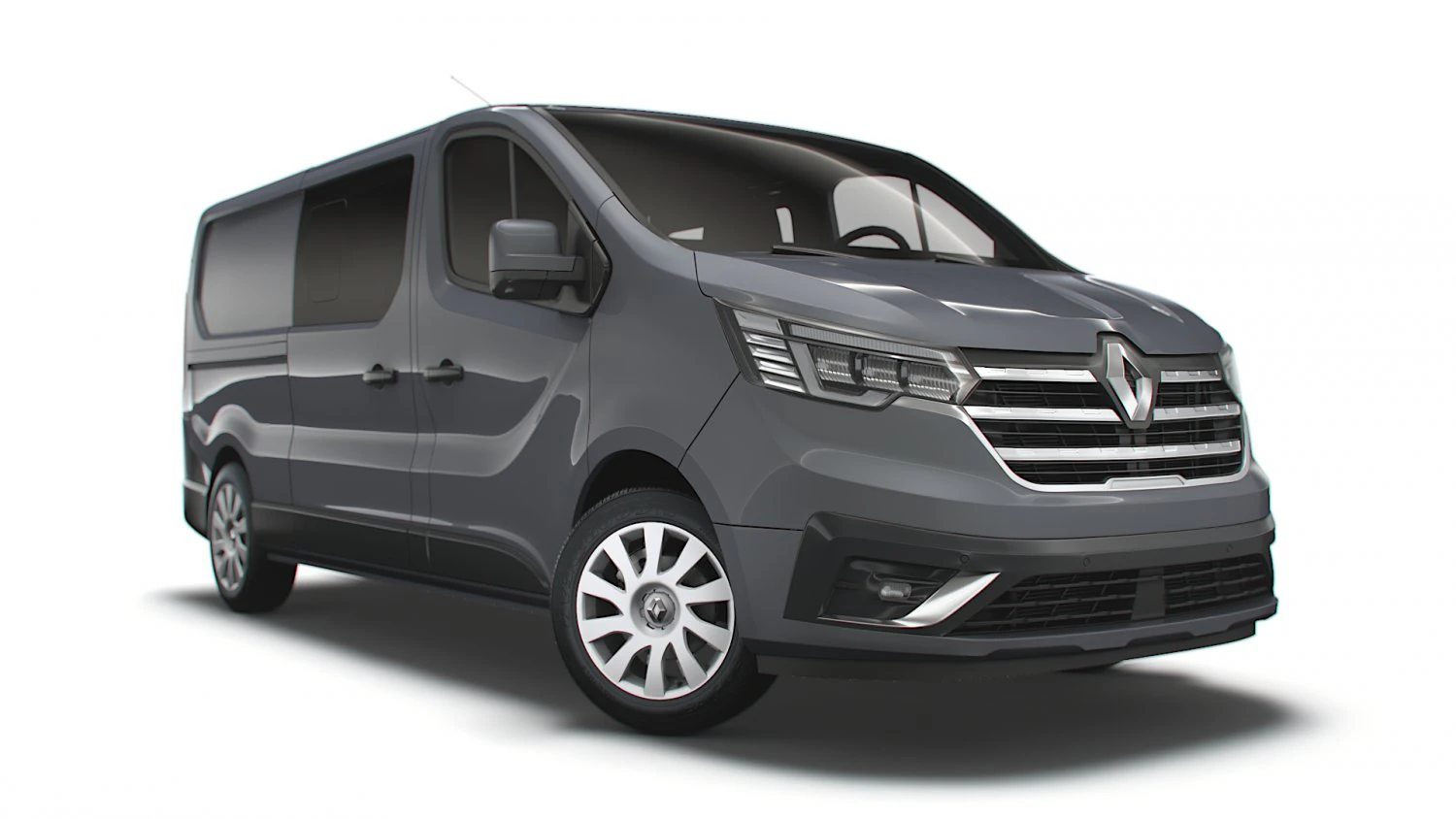 renault trafic combi lwb 2021 3D Model .c4d .max .obj .3ds .fbx .stl .blend