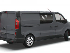 renault trafic combi lwb 2021 3D Model