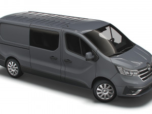 renault trafic combi lwb 2021 3D-Modell