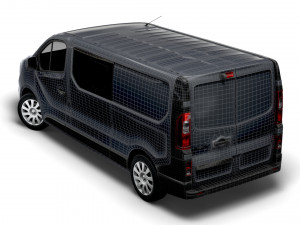 renault trafic combi lwb 2021 3D-Modell