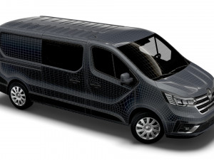 renault trafic combi lwb 2021 3D-Modell
