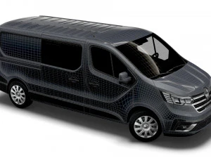renault trafic combi lwb 2021 3D Model