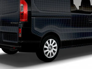 renault trafic combi lwb 2021 3D Model