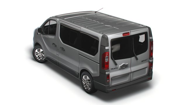 renault trafic minibus 2021 Modelo 3D .c4d .max .obj .3ds .fbx .stl .blend 
