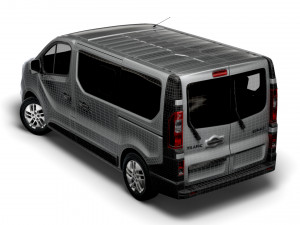 renault trafic minibus 2021 Modelo 3D