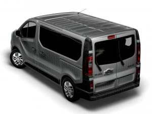 renault trafic minibus 2021 3D Model